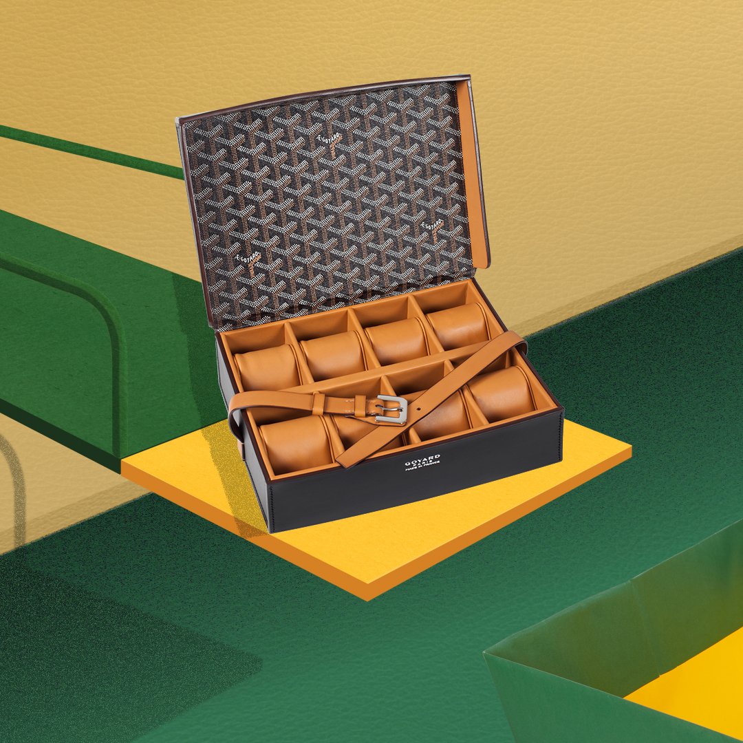 here is one for our watch collectors! a Goyard watch trunk with