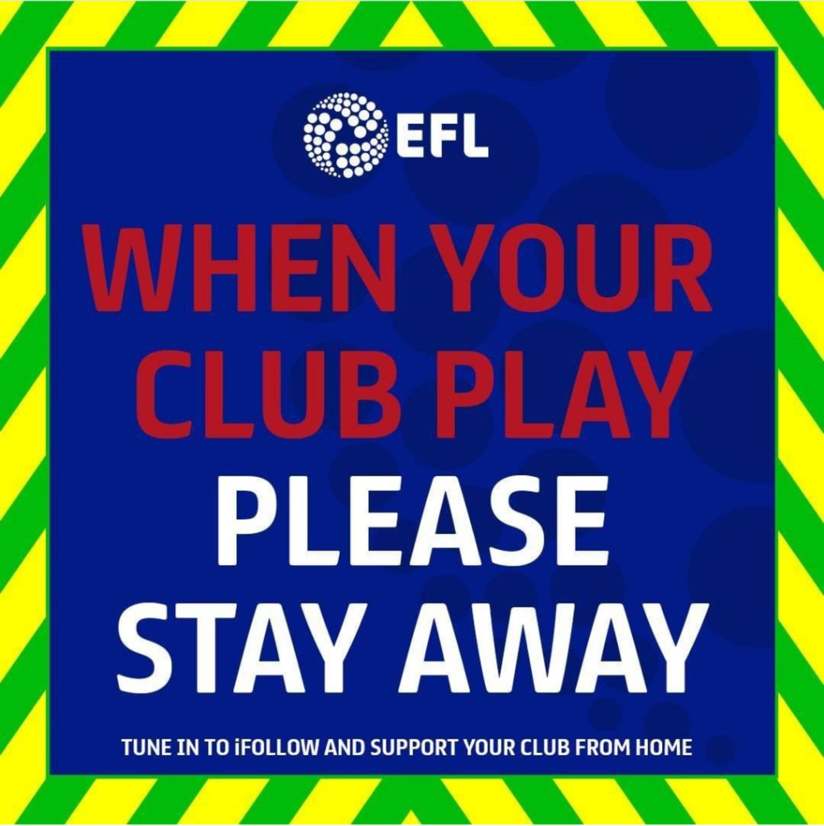 Fantastic to have the football back today. Please remember guys, support the hatters from your home #staysafe #COYH