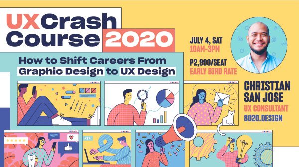 🎉 We have a UX workshop for Graphic Designers that want to transition into UX! Join us on July 4, Saturday, for our 2nd live online class of the year!
🤘 8020.design/learn-ux

#uxcourse #uxclass #designclass #designcourse #userexperience #uxdesign #learnux #onlineclass