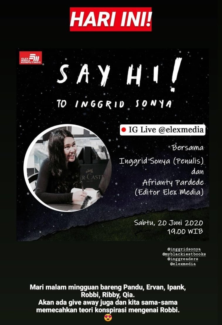 inggreaders's tweet photo. awas jangan sampe lupaaa!!! #SayHi https://t.co/QPy5UykIDM
