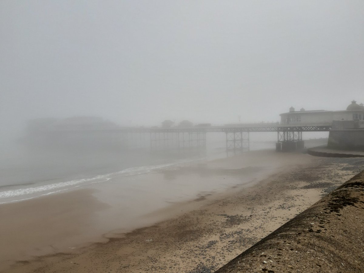 johnreadbs's tweet image. Despite the fog, I managed to chair a socially distant pre-start meeting on Cromer Pier this week for works to the Pavillion Theatre. #seafret @DCP_Surveyors