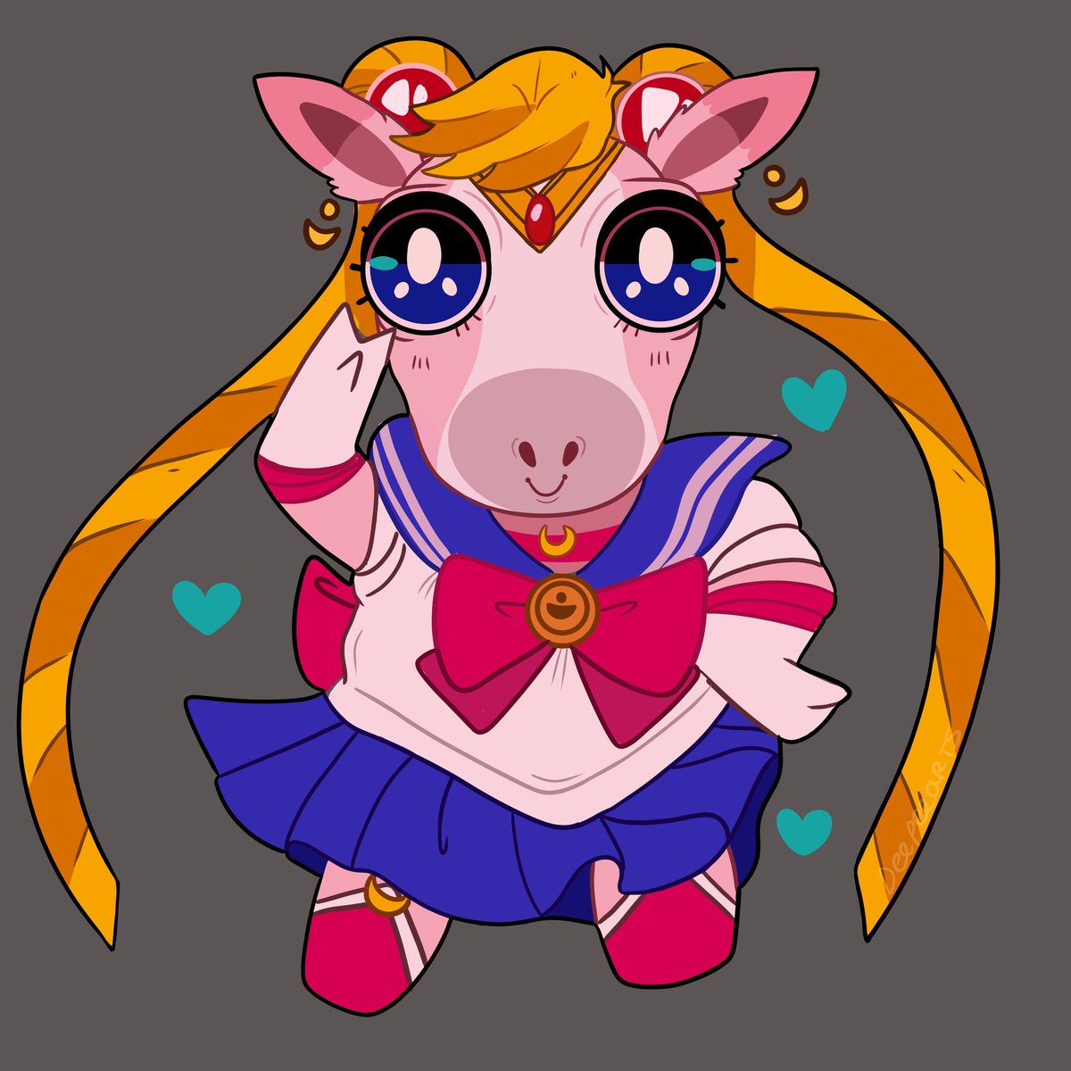 Hello! I'm Dee and I draw cute/cursed things 