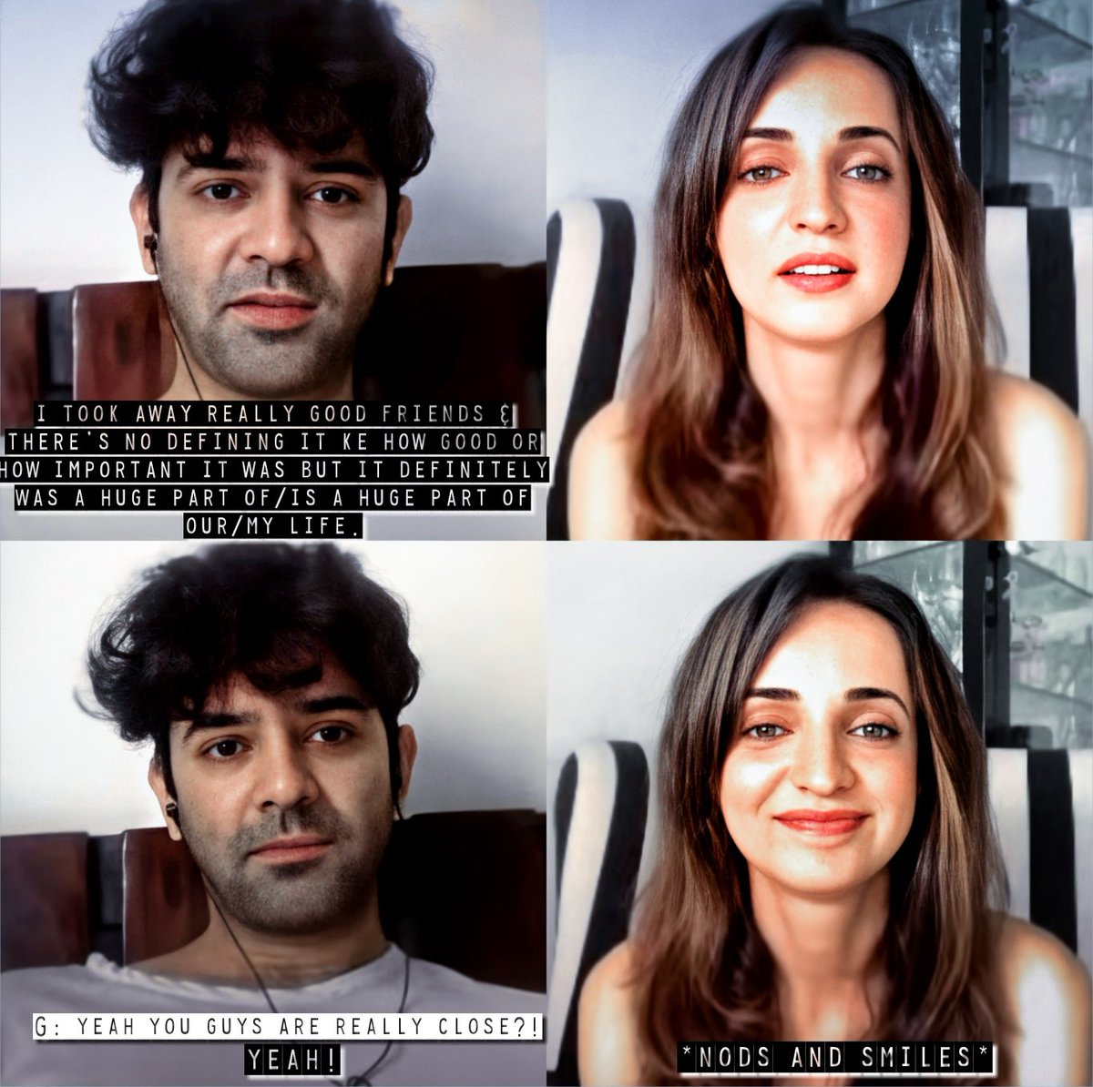 G: Did you takeaway anything from ASR that changed your life? B: ..the physical takeaway that i really really took away was.. i took away really good friends..G: Yeah you guys are really close!B: Yeah!S: *smiles and nods*IpkGang #IPKKND9YearsLiveWithSarun  #IPKKND  #SaRun
