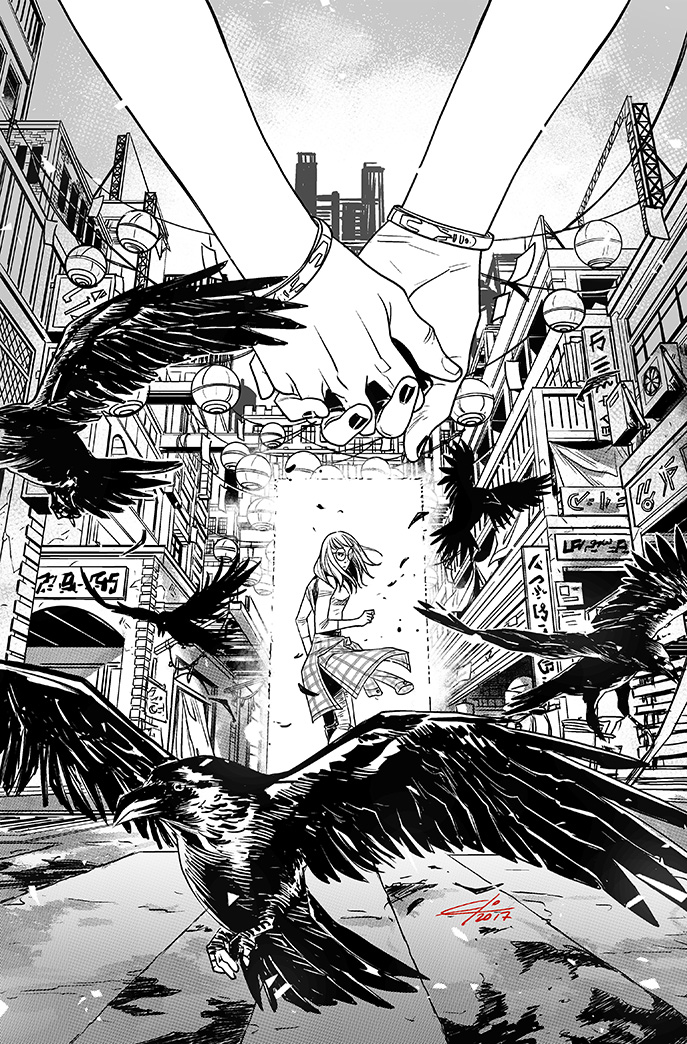 eloelo's tweet photo. Hey! This is the 2nd cover of Backways comic.
Backways is a project I created with @Justin_Jordan between 2017—2018: a brilliant story edited by @AfterShockComix and colored by @_astraycat_
https://t.co/UKCiaN8kIz
#comicbook #comic #backways #coverart #comic #comics https://t.co/hD1nCs7A0h