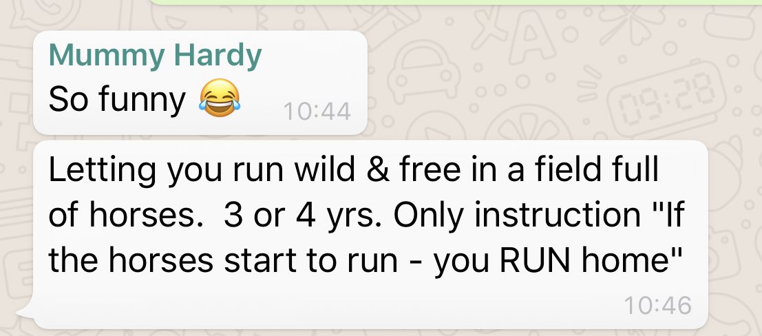 My mum’s clocked this and is pointing out some more epic parenting 