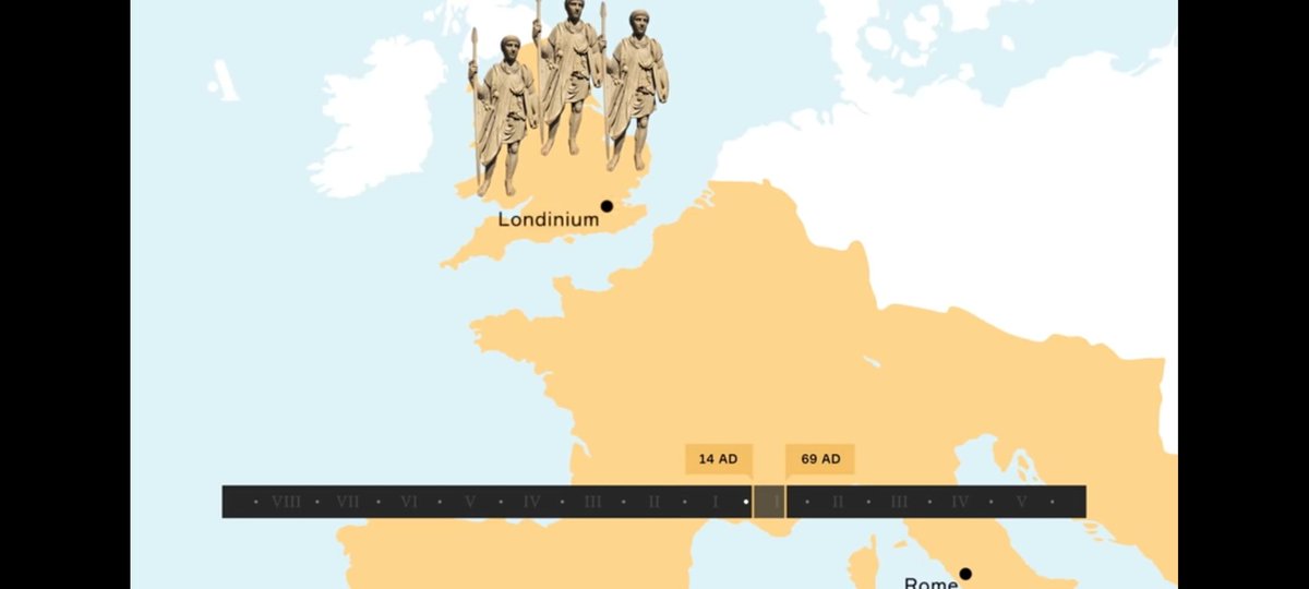 In the meantime the empire grew more vast and Roman legions conquered part of the Britain where they founded a town Londinium, modern day London.Titus Flavius the son of Vespasian Flavius committed a genocide and reduced the temple of Jerusalem to a mere wall.