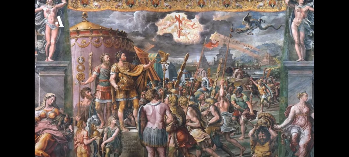 After his departure infighting started and Constantine the Great (future Saint Constantine) emerged as Victor. Before the battle of Rome he allegedly had a vision about a cross in the sky and made all religion equal afterwards.