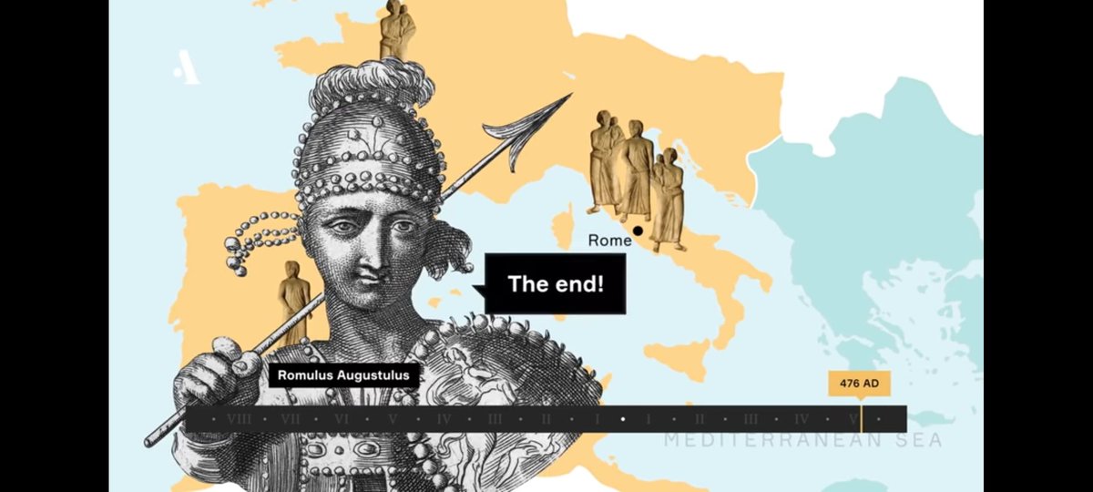 So the Great Roman history which started with Romulus who was the first king of Rome 753-716 BC, ended ironically with Romulus Augustus the last Roman Emperor.Who also had Augustus in his name as the first Roman Emperor Augustus 27BC-14AD.