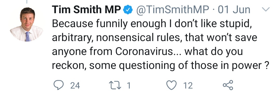 Yes... and this has been going on for 6 weeks now. And Timmy from Kew has a media profile, regularly appearing on 3AW and Sunrise. Read on below for some of Timmy's "let's end the lockdown" greatest hits...  #COVID19Aus  https://twitter.com/MadFckingWitch/status/1274241818977112064?s=19