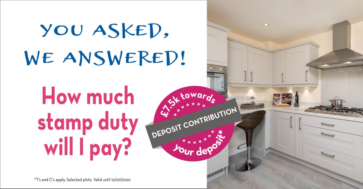 GenesisHomesUK's tweet photo. WHAT STAMP DUTY WILL I PAY? First time buyers currently DON'T PAY stamp duty up to a purchase price of £300,000 (based on you owning a single residence). #stampduty #SDLT #firsttimebuyers #firsthome #propertyladder #genesishomes #depositcontribution https://t.co/NyGVcRSGTf