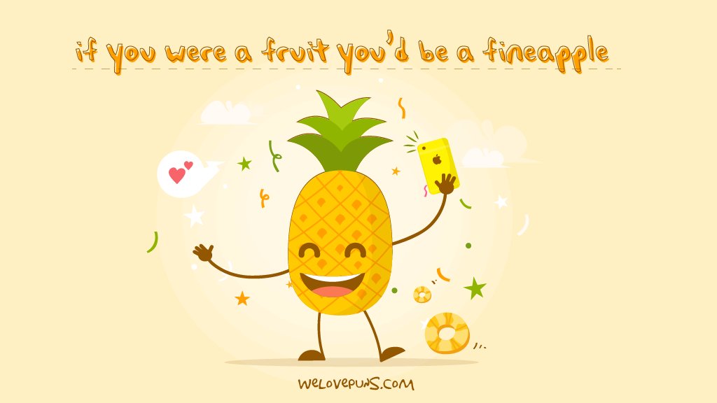 Pineapple is a fragrant and sweet fruit that is known for its delicious taste. Here is a list of the 47 best #pineapple #puns to help you have fun with it.

welovepuns.com/best-pineapple…