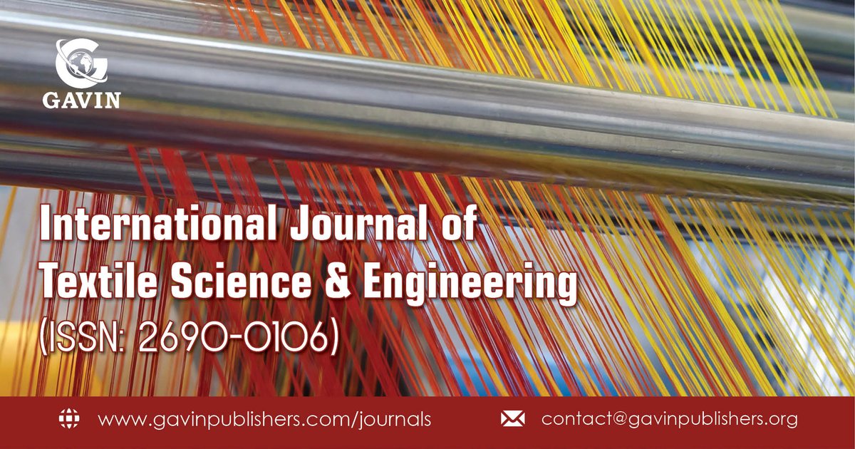 #International Journal of #Textile #Science &amp; #Engineering is an #online #open #access journal publishing #textile activities and design reflecting the #professional interests in #science, #engineering, #economics, management and design related to the textile and apparel industry