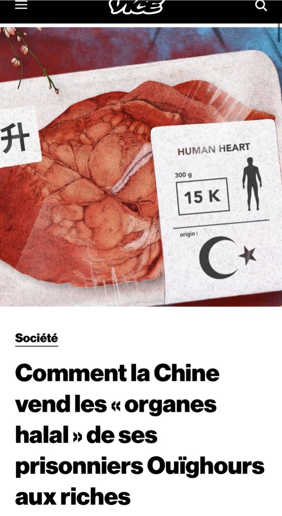 JeremieDethelot's tweet image. Ce silence est tellement honteux et terrifiant... En ce moment il y a des camps de concentration en Chine où on prélève de force des organes à des hommes et des femmes pour être revendus... vice.com/fr/article/bv8…