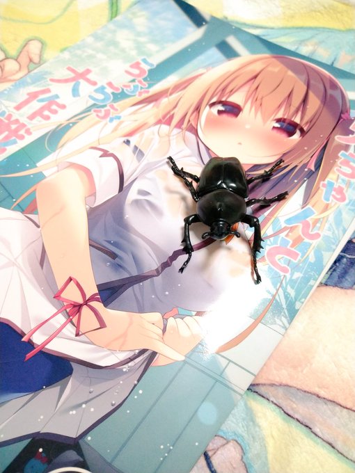 カブトムシのフィギュアをげっとしてにこにこだったのですが視界に入るたびにGと見間違えてギャッ!!ってなるの心臓にわるい(新刊できまきた!) 