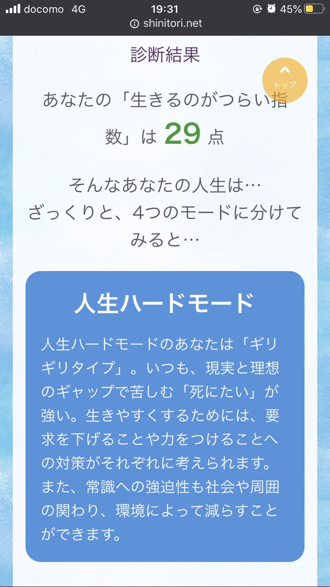 טוויטר りつよ リヨニカ学習帳 בטוויטר 生きるのつらい診断ってのがあるよ これみんなハードモードでしょ笑 T Co O5hibknz5f