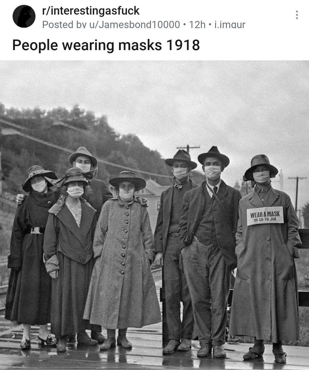 History repeating - Wear a mask 😷