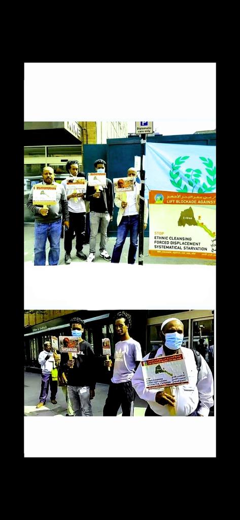 AltaherKarrar1's tweet photo. أبناء الشعب الارتري بالمملكة
المتحدة  - بلندن يحتجون 
ويطالبون برفع الحصار عن 
شعب دنكاليا .
#ارفعوا_حصار_عفرالبحرالاحمر https://t.co/ztcy8A4AJk