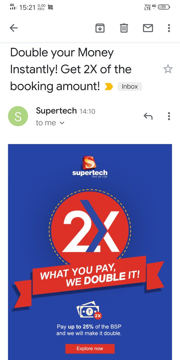 VinayBh69399593's tweet photo. Ecovillage-2 buyers didn't get their homes even after 10 years of booking &amp; 95% cost paid to ST now it has started "फिर हेरा फ़ेरी"..
#SupertechSuperFraud 
#SupertechChorHai
@myogioffice @myogiadityanath @Supertechltd @narendramodi @ArnabGoswamiRTv @HardeepSPuri @MoHUA_India https://t.co/GVoAcH7w6y