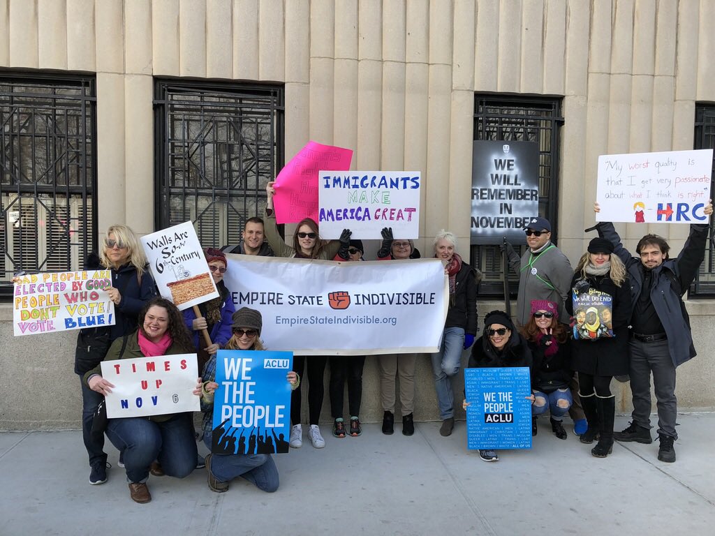 All of this at the same time, that as part of the  @IndivisibleTeam movement and co-leader of  @es_indivisible I was organizing to hold our federal elected leaders to account and make sure they were doing everything possible to stop this president. 4/14