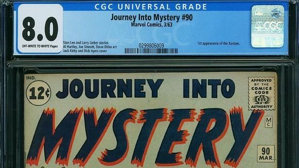So around 2000 we get CGC - Certified Guaranty Company - to take out the mystery of raw comics. Graded and sealed in plastic. Unlike coins or baseball cards, sealing a comic book means much of it is now inaccessible. Entombed.