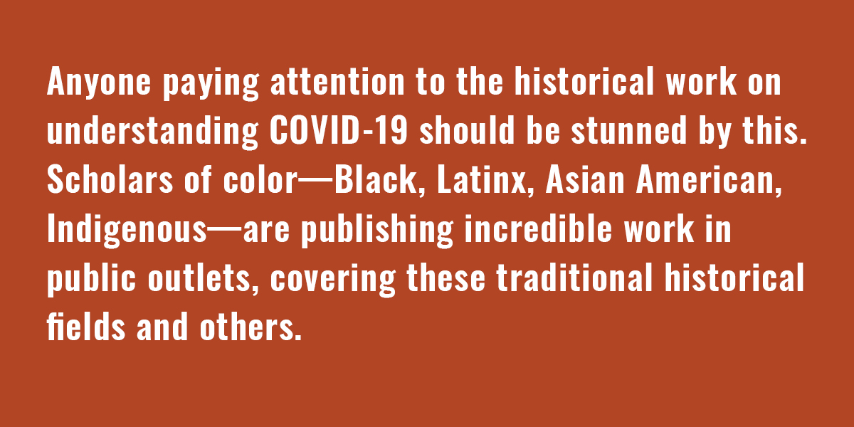 Last week, together with 14 co-signatories, we published an open letter to the Stanton Foundation about the limited scope over their COVID-19 prize: https://nursingclio.org/2020/06/12/an-open-letter-to-the-stanton-foundation/