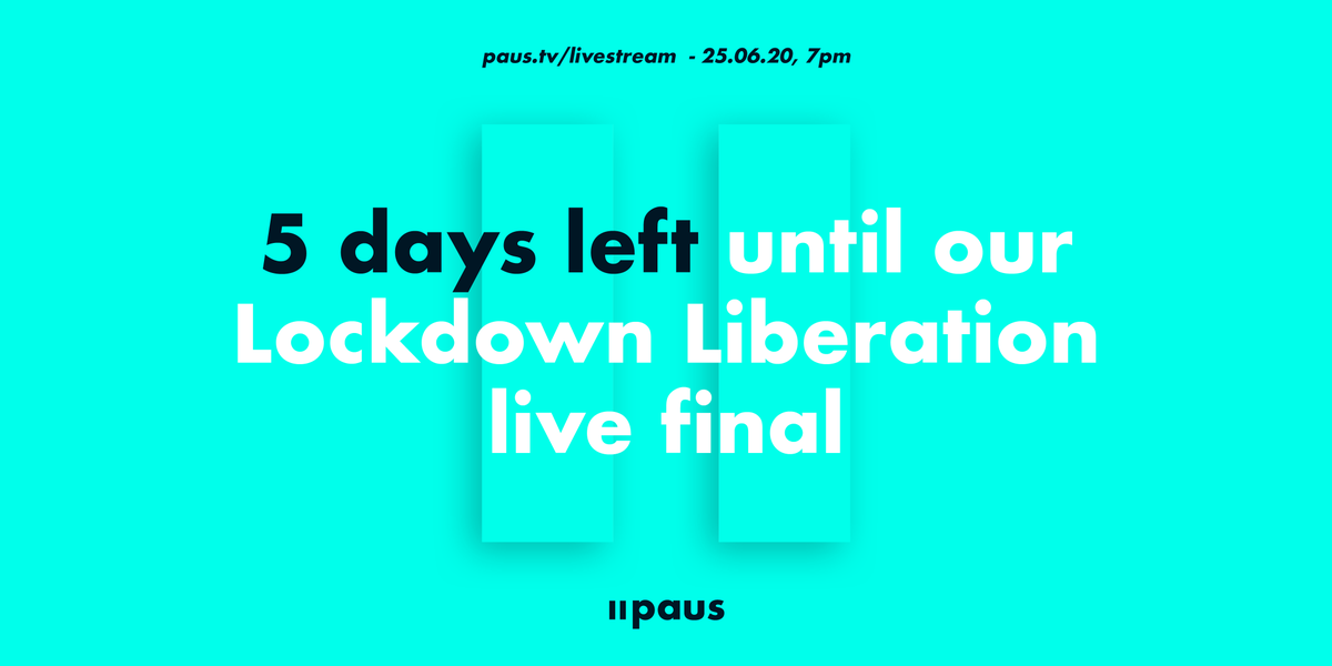 paus_tv's tweet photo. 5 days until our #LockdownLiberation live final event! 80% of your tips will go straight to the #filmmakers with 20% going to @FilmTVCharity. Head to https://t.co/DarT2FvTCw on 25th June at 7pm (UK time) + tip the #shortfilm you want to win. #bepartoffilm #film #filmmaking #story https://t.co/hgXxmfV7g2