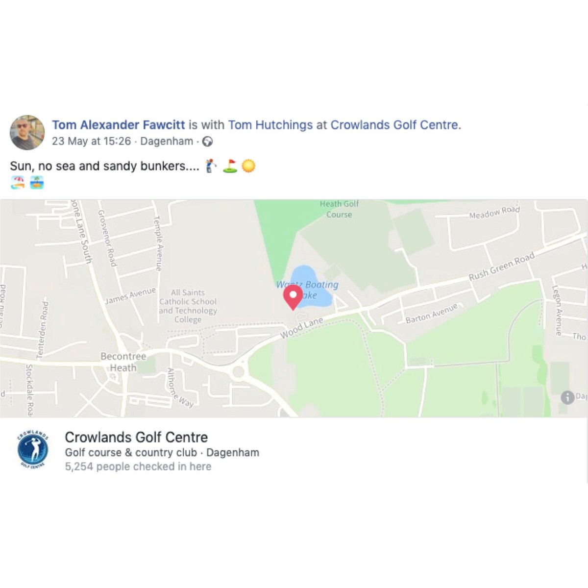 Who needs a beach when you have sun &amp; sandy bunkers?

We’d love to see some more reviews and check ins on our Facebook page - especially if you’re new around here!

facebook.com/CrowlandsGolfC…