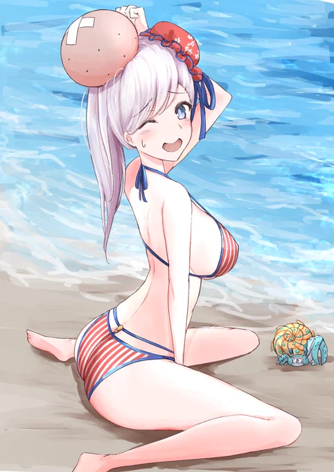 skeb依頼より、海辺のクソデカたんこぶ水着武蔵ちゃん
リクエストありがとうございました! 