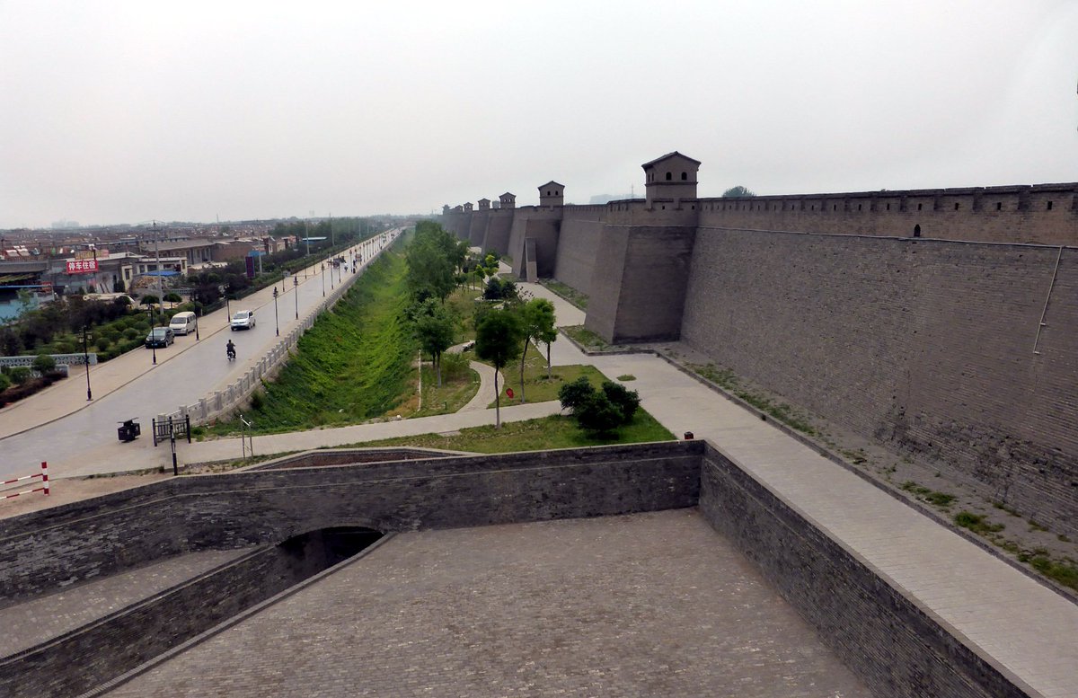6a. Since China's largest cities were located in large plains, there was little natural fortification. So the Chinese built large thick walls around their cities made of earth, brick and stone. Walls also had battlements and embrasures that provided cover for archers/guards.