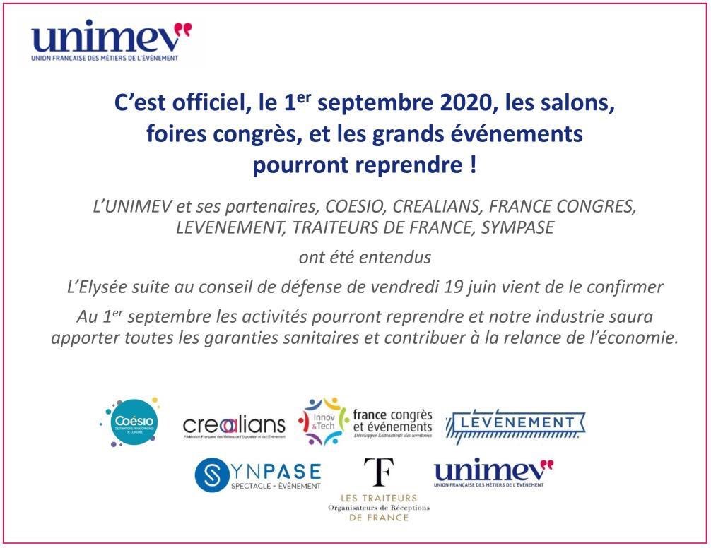 Done 👍
Maintenant aux acteurs socio-économiques des filières événementielles avec le soutien des autorités politiques nationales et territoriales de faire triompher la Destination France 🇫🇷🇫🇷
@emmanuelmacron <a href="/JY_LeDrian/">Jean-Yves Le Drian</a> <a href="/BrunoLeMaire/">Bruno Le Maire</a> <a href="/JBLemoyne/">Jean-Baptiste Lemoyne</a> <a href="/RoxaMaracineanu/">Roxana Maracineanu</a> <a href="/FiliereSport/">Filièresport</a>