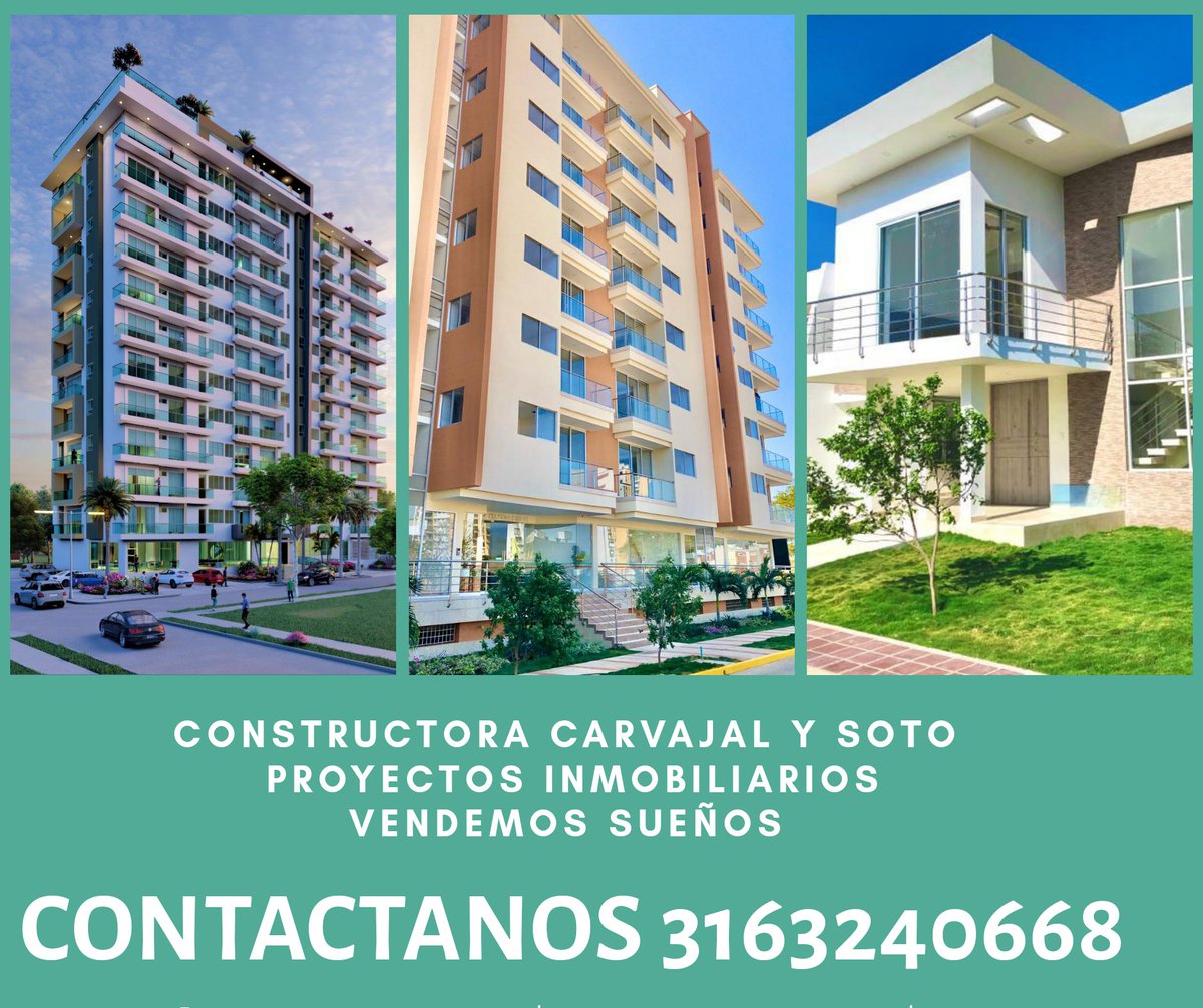 ConstructoraC15's tweet photo. Constructora Carvajal y Soto 
Construye y vende.
En Valledupar zonas EXCLUSIVAS.
3163240668 https://t.co/XGDafIECdW