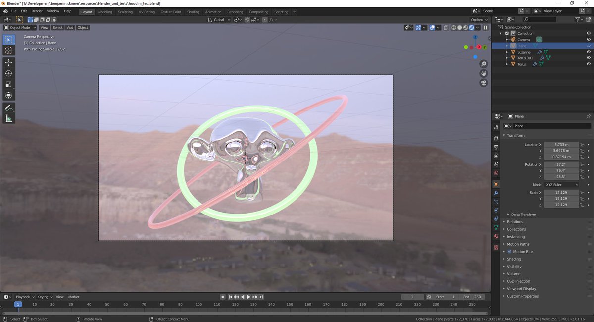 Vochsel's tweet photo. The first preview of the awesome dev work I'm part of with @tangent_anim Stay tuned for more info! @blender_org @openusd @sidefx #HdCycles https://t.co/6XmvFvVyJu