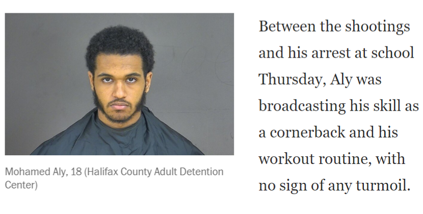 There have been 2 arrest in the case thus far.Mohamed Aly, an 18 year old from T.C. Williams H.S is one of those.He was a promising football player.Aly went to a different HS then Ayanna and her BF. Everything I've read shows that he had absolutely no connection to them.