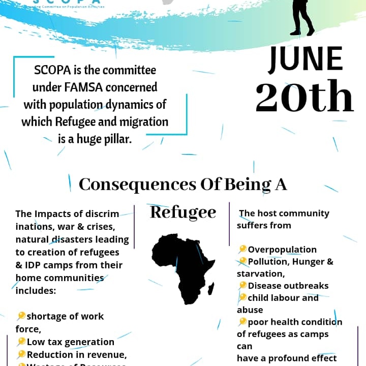 DoctorOnAir's tweet photo. As a committee, we are concerned of these negative impacts of being refugees on the peoples health, mental state, economic and social status as well as its effects on the population.

#WorldRefugeeDay2020
#Stepwithrefugees
#Savingbysharing 
@official_famsa  @famsa_scopa https://t.co/duY7OOx6Qf