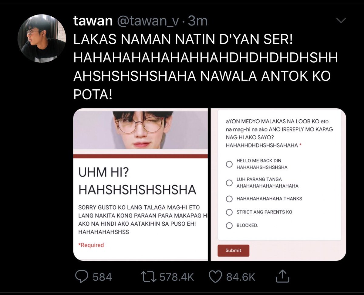 shiaseeds's tweet photo. #TAYNEW: 

𝑈𝑁 𝑆𝑂𝑁𝐷𝐴𝐺𝐺𝐼𝑂. 

   a taynew filo socmed uni au, where New took an extra step to catch his crush’s attention. Would you like to take the survey? https://t.co/GF1NL0SuC7