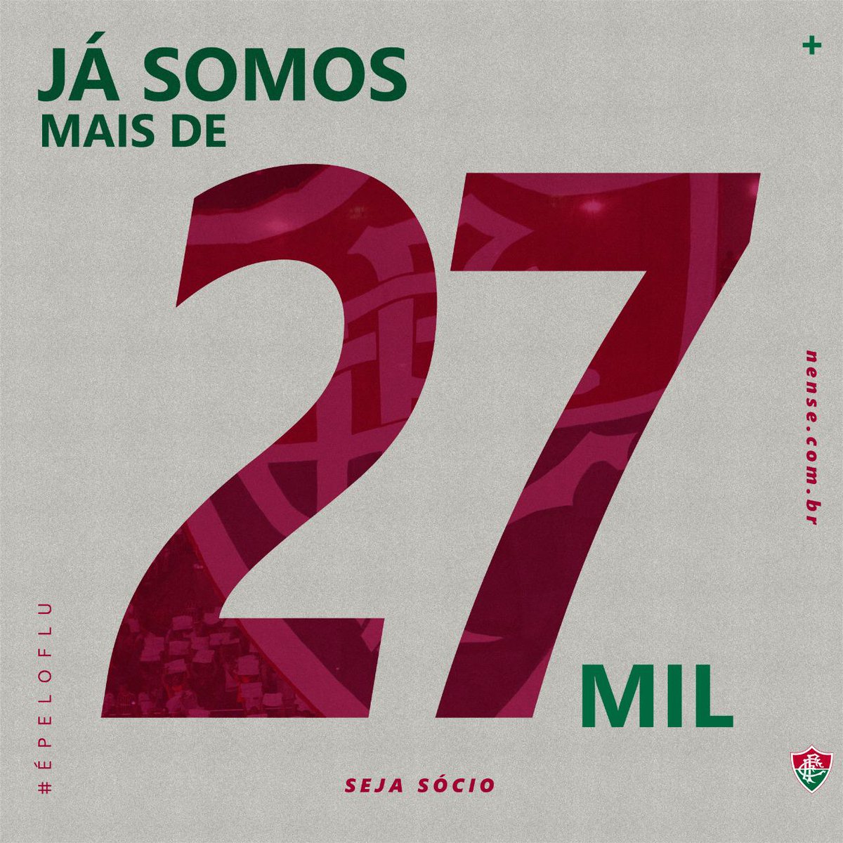 Otricolor1's tweet photo. Tá ficando bonito, Torcida Tricolor! Vamos chegar na marca dos 30 mil Sócios ? #SejaSócio, #ÉpeloFlu acesse: https://t.co/FxSpD9h4Rj 🇮🇹 

#VamosFluzão! https://t.co/l8zJo7YQME