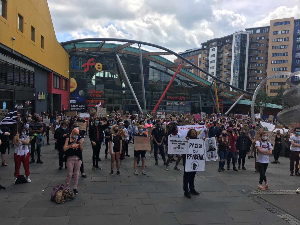 Yanus added:”It’s a pity the council said don’t come. I can’t see the difference between people coming here or people going shopping. But hey, we’re here today and we’re going to have a good time.”