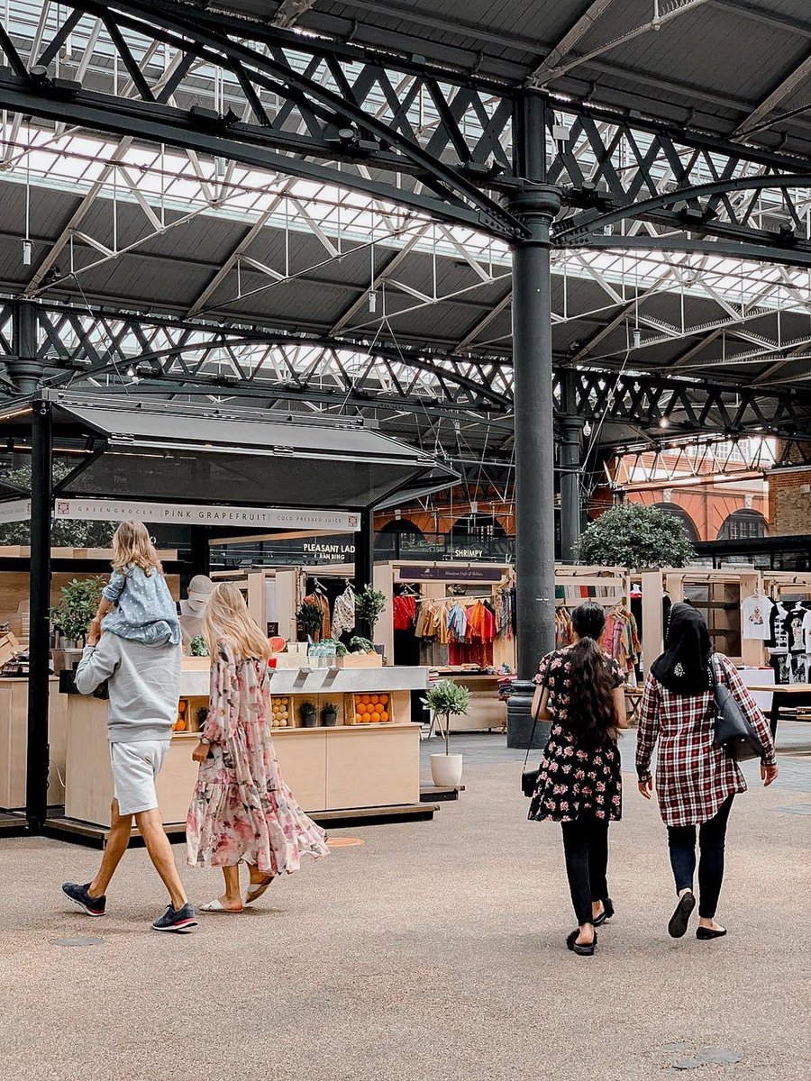 WEEKEND. Shop and eat in peace in our spacious covered Market. #weekendshopping #welcomeback #oldspitalfieldsmarket