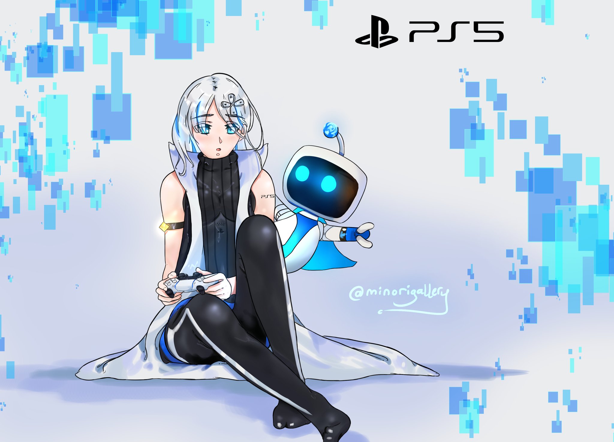 Uzivatel Aizat Na Twitteru Ps5 Character Design Rule34 Anime Illustrations Artstyle Ps5 Gamer Digitalart Girl Draw Joystick Console Astrobot Characterdesign Rule34 White Black Robot 그림 イラスト プレイステーション 플레이