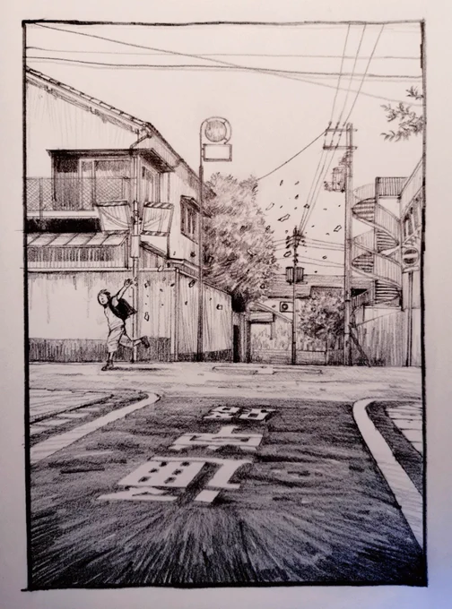背景Pinterest参考

「破!」
#イラスト #mgnga #背景 