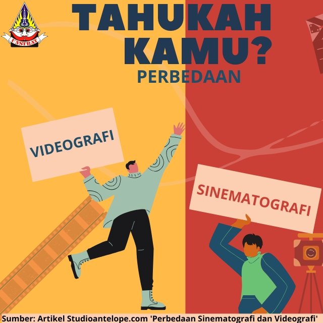 UNSTRAT_UNY's tweet photo. Ternyata "Sinematografi" dan "Videografi" merupakan dua hal yang berbeda lho๐
Apa aja sih perbedaannya?
โYuk kita simak!โจโจ
#sinema
#videografi
#sinematografi
#film
#filmindonesia
#Unstrat
#yogyakarta
#infographic
#universitasnegeriyogyakarta
#Teater
#sastra
#covid19 https://t.co/clh1jITTMD