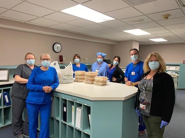 LowerBucksHosp's tweet photo. Shout out to Fuel The Fight in Bucks County, and Tom from the Metro Diner in Bensalem for their mouthwatering donation of sandwiches to our frontline staff! We cannot thank you enough for your thoughtfulness and support during this time. #weareinthistogether https://t.co/2xyEMbi2Lo