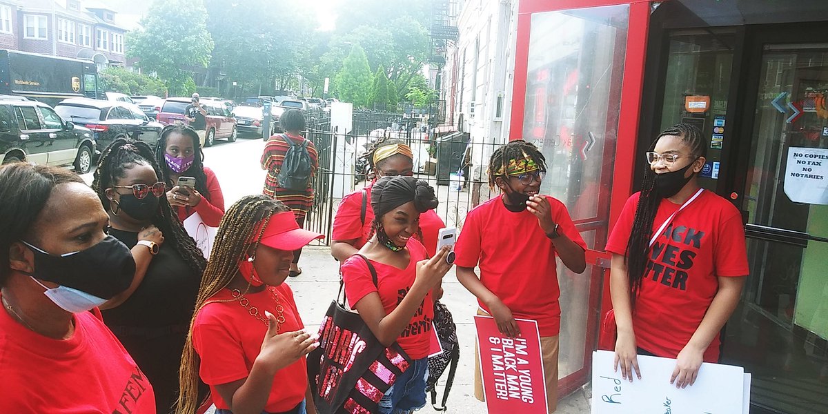 BLMBrooklyn's tweet photo. Yesterday we marched with the youth for their #JUNETEENTH2020 march. This is our future. #BlackLivesMatter #BlackYouthMatter #BlackLivesMatternyc #BlackLivesMatterBrooklyn #YouthChapter https://t.co/ghUHXvMM3r