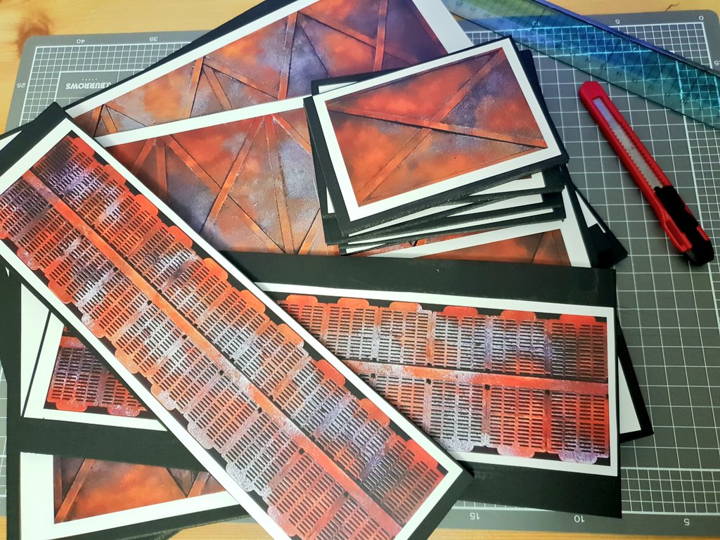 CustomTerrain's tweet image. New Rusted Metal Platforms, print &amp;amp; play terrain out soon! Full colour, high-res files for at-home printing and easy assembly to cardboard or foam board #tabletop #warhammer #warmongers #28mm #wh40k #scifi #tabletopgames #necromunda