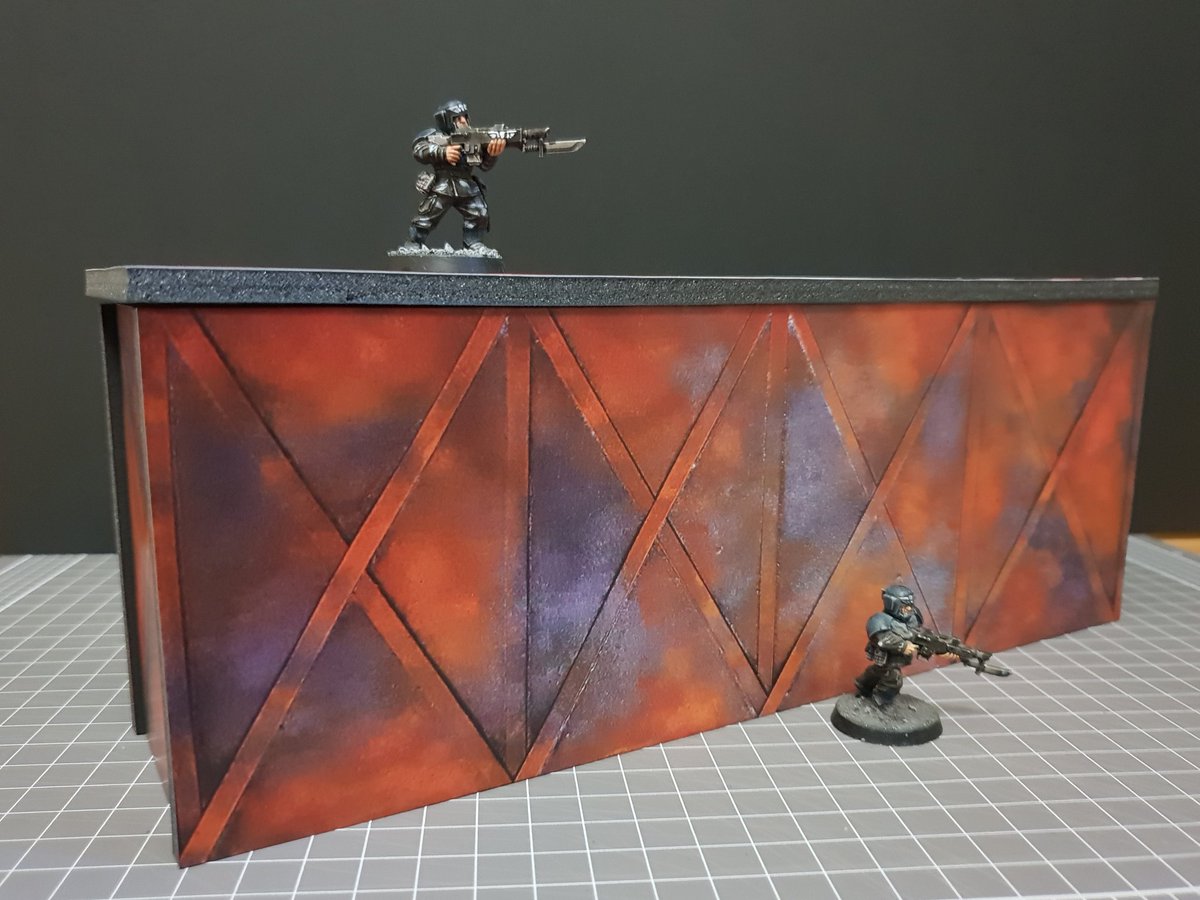 CustomTerrain's tweet image. New Rusted Metal Platforms, print &amp;amp; play terrain out soon! Full colour, high-res files for at-home printing and easy assembly to cardboard or foam board #tabletop #warhammer #warmongers #28mm #wh40k #scifi #tabletopgames #necromunda