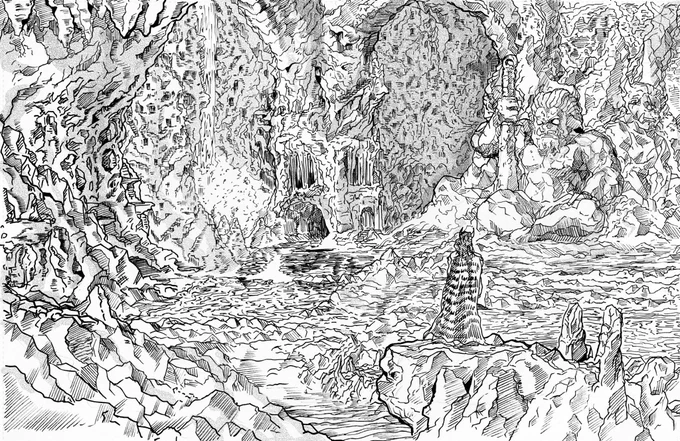 洞窟迷宮鬼ヶ島
#イラスト 
