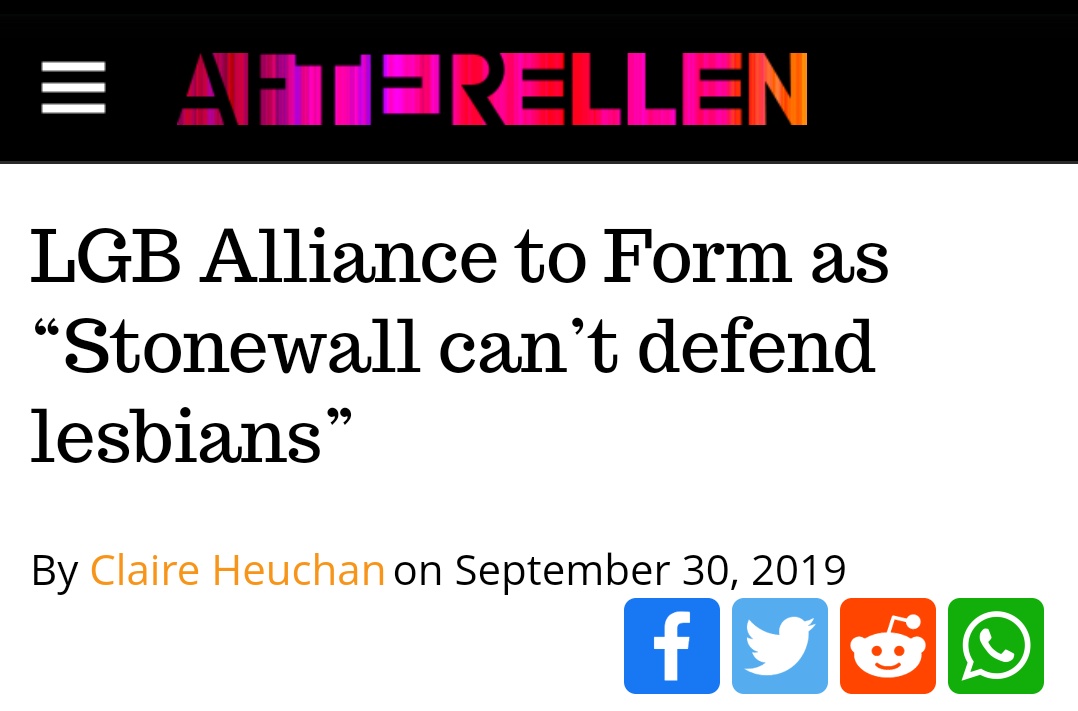 Hey folks, today let's talk about the LGB Alliance and its goals, because whole they are quite nakedly a hate group, I don't think people appreciate just how sinister their aims actually are, or exactly why they were formed.They want to replace Stonewall.
