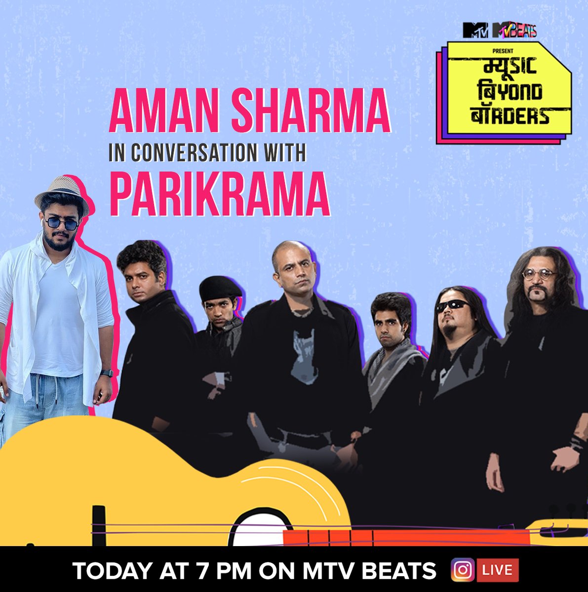 MTVBeats's tweet image. Iss LIVE session mein hogi concert wali vibe!🔥
Join @parikrama a today at 7 PM for #MusicBeyondBorders.
Donate to @goonj and @GiveIndia to change the lives of those affected by the pandemic. #MusicForCause #WorldMusicDay

#MTVBeats #BloodMeinHaiBeat