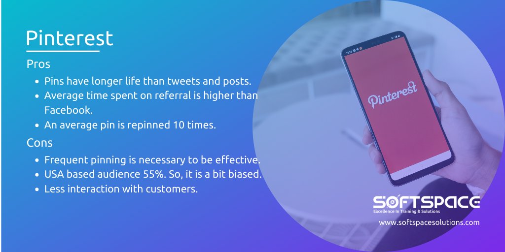 Pinterest: Pros & Cons. How it is beneficial & how it is not?
#socialmediastrategy #pintrest #softspacesolutions #brandbuilding #socialmediamarketing #brand #brandbuildingtips #pintrestproscons