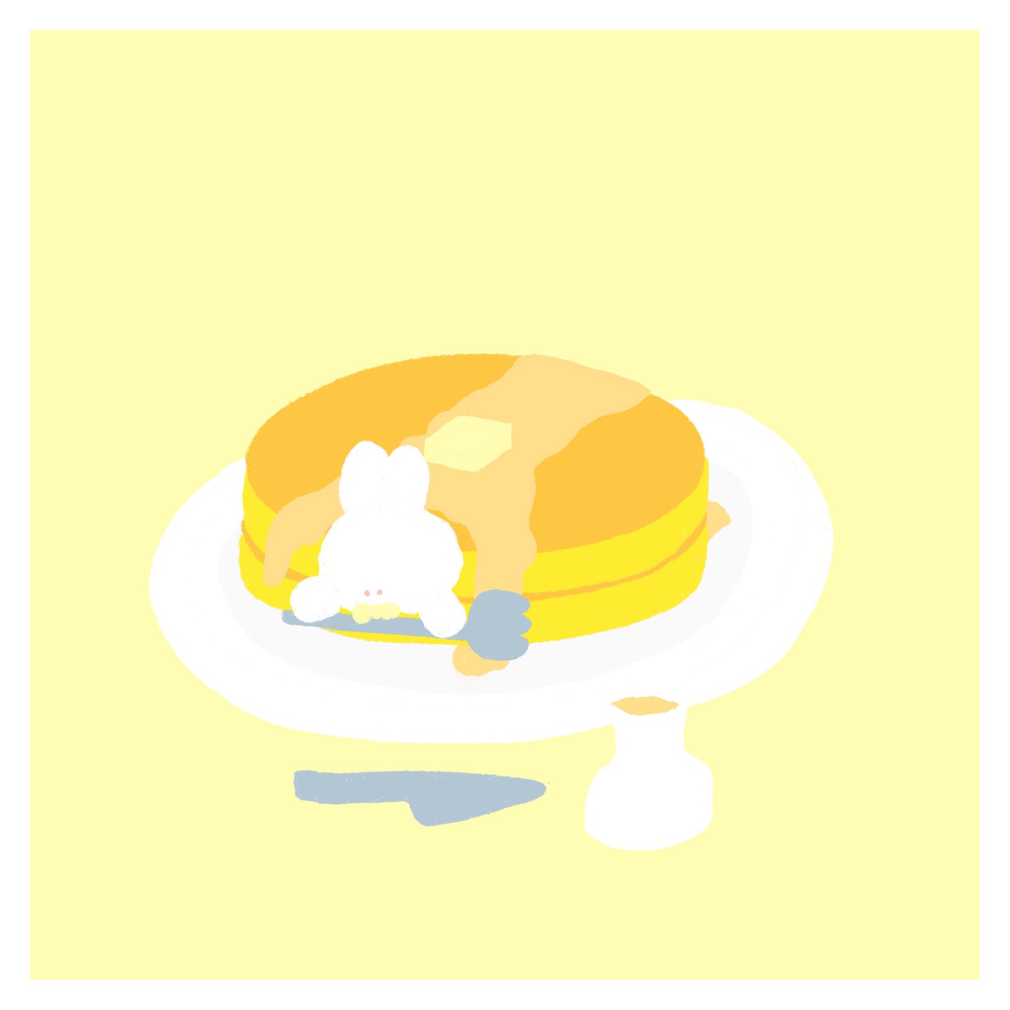 تويتر ふきげんなうさぎ على تويتر パンケーキのお布団で眠りたい イラスト イラスト好きな人と繋がりたい かわいいイラスト ゆるいイラスト シンプルイラスト おえかき Illust Illustration 癒し絵 ゆるい お絵かき Illustrator Art Drawing ふき